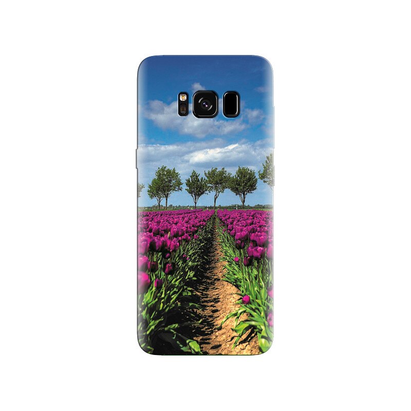 Husa Samsung S8 Plus Purple Tulip Field In Holland