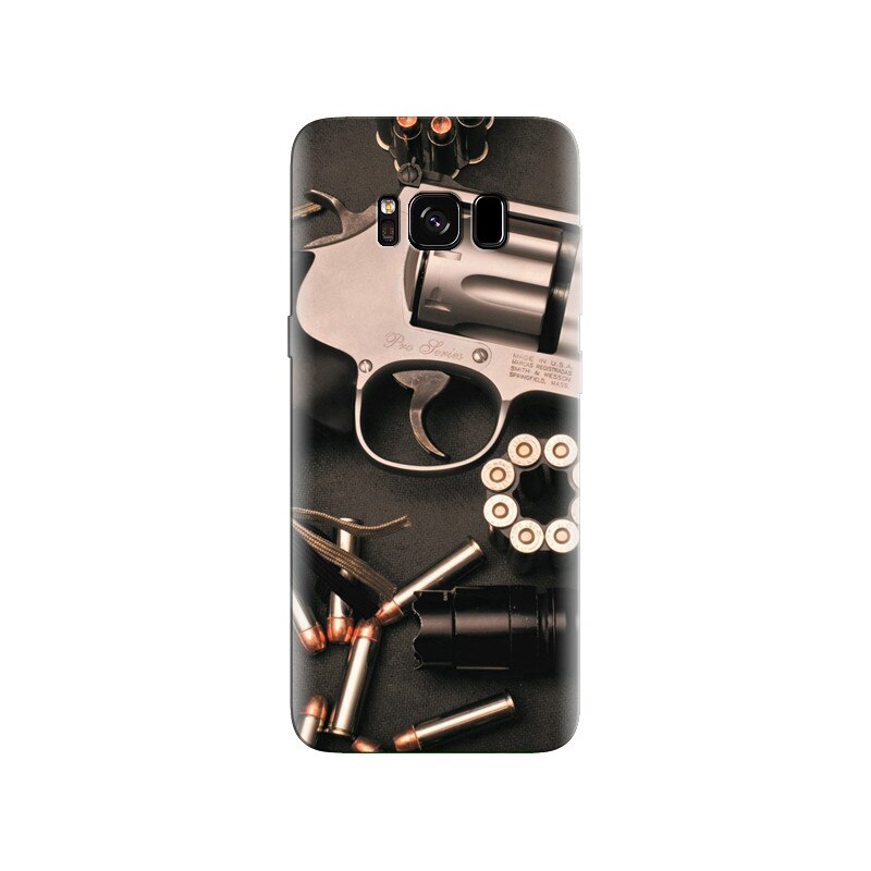 Husa Samsung S8 Plus Pro Series Revolver And Bullets Of Military