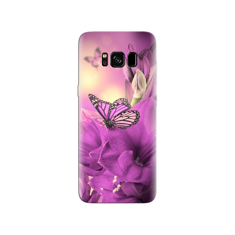 Husa Samsung S8 Plus Purple Butterfly 002