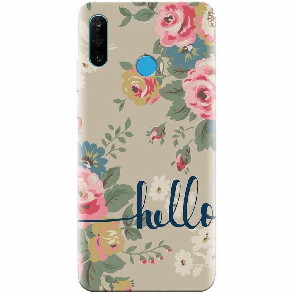 Husa silicon pentru Huawei P30 Lite, Cute Flower Phone