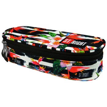 Penar Borseta Rigid cu Clapeta Interioara St.Right - Street Tropical Stripes Penar Borseta Rigid cu Clapeta Interioara St.Right - Street Tropical Stripes