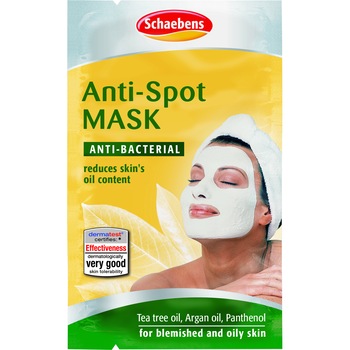 Masca de fata Anti Spot Schaebens, combate punctele negre, reduce continutul de grasimi din piele,efect antibacterian, 2x5ml pentru 2 aplicari Masca de fata Anti Spot Schaebens, combate punctele negre, reduce continutul de grasimi din piele,efect antibacterian, 2x5ml pentru 2 aplicari