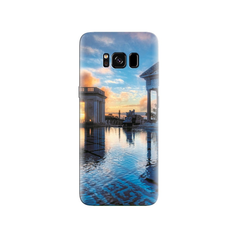 Husa Samsung S8 Water Architecture Attractive Building Background