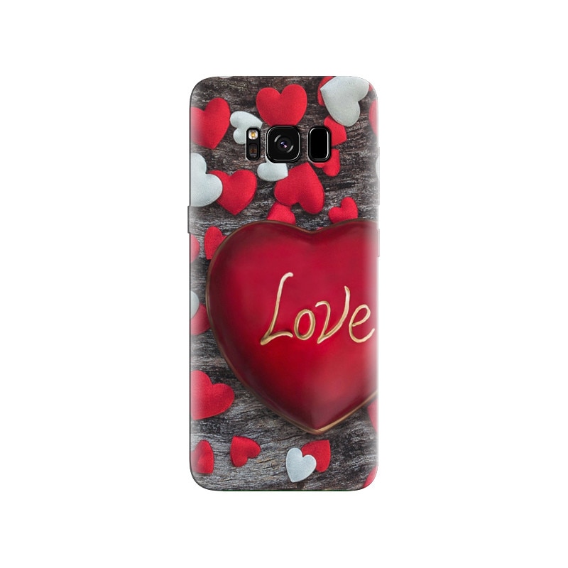 Husa Samsung S8 Valentine Red And White Heart