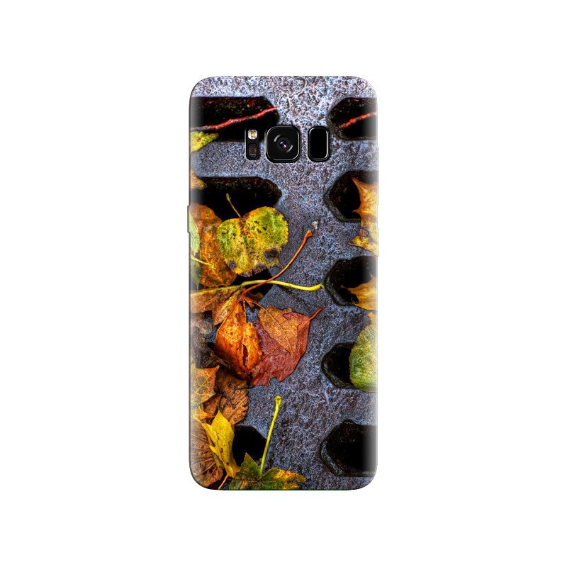 Husa Samsung S8 Urban Sewer Autumn Fallen Leaves