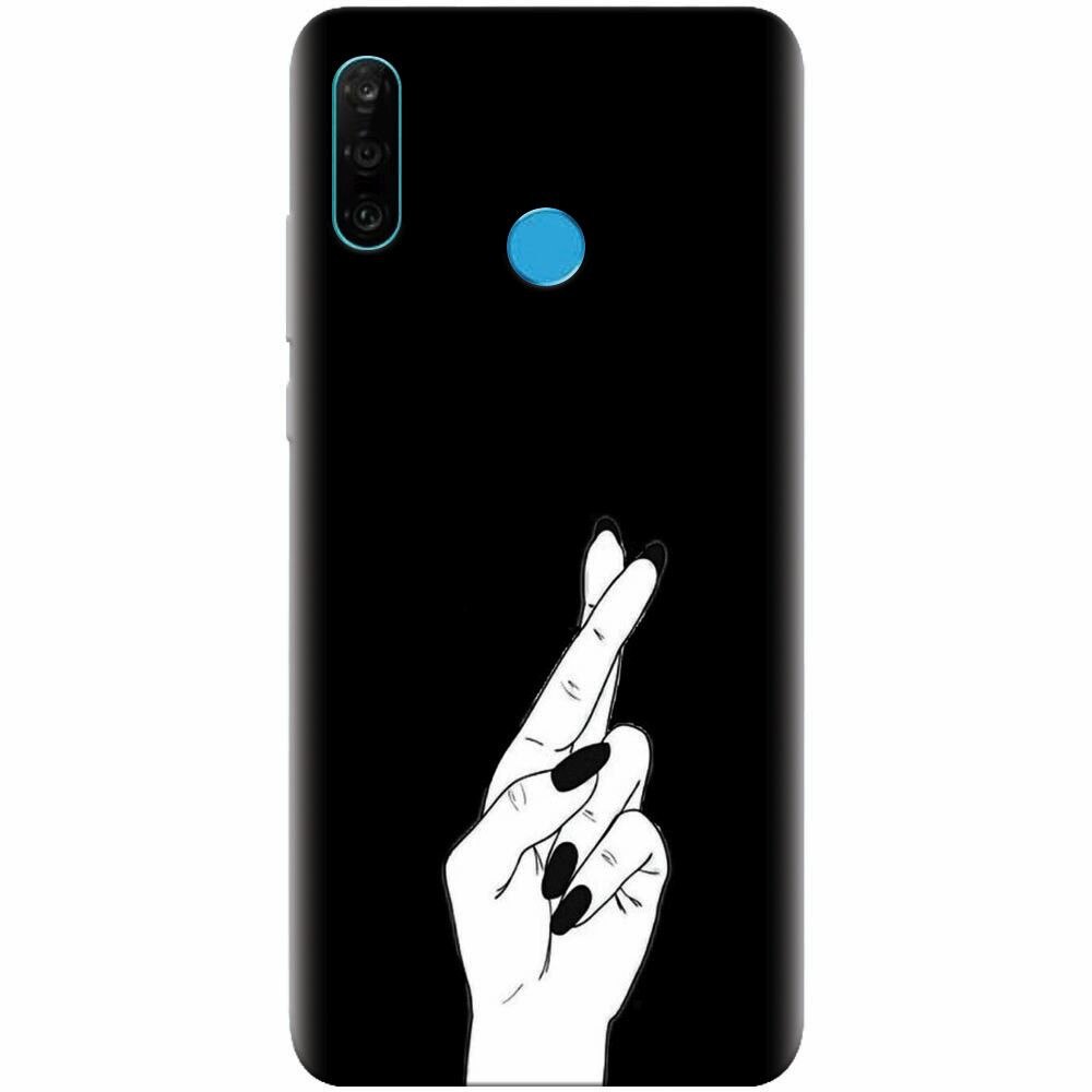 Husa silicon pentru Huawei P30 Lite, Finger Cross