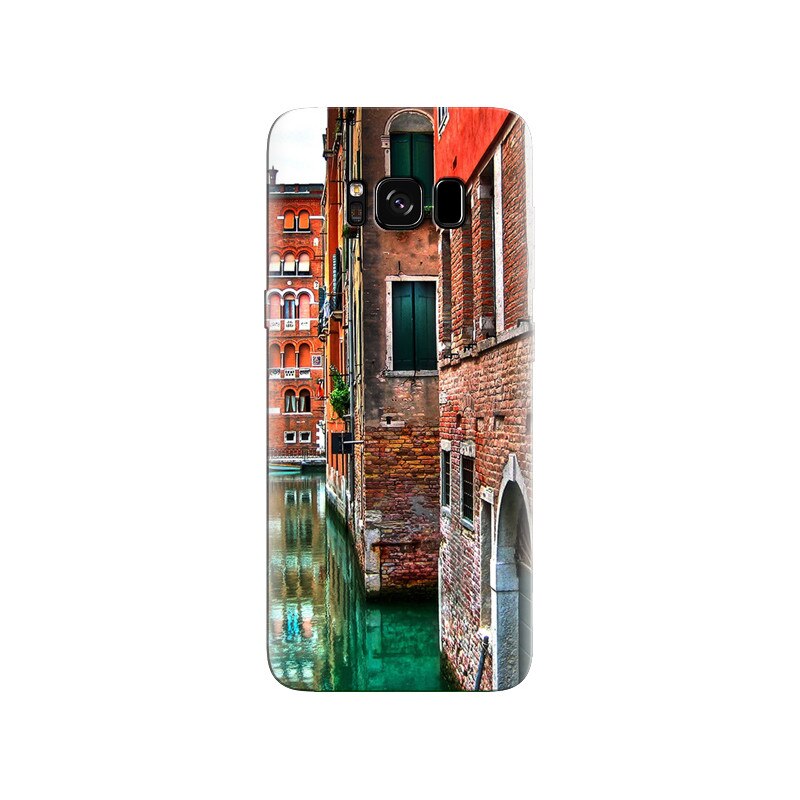 Husa Samsung S8 Venice Street Buildings Red Brick