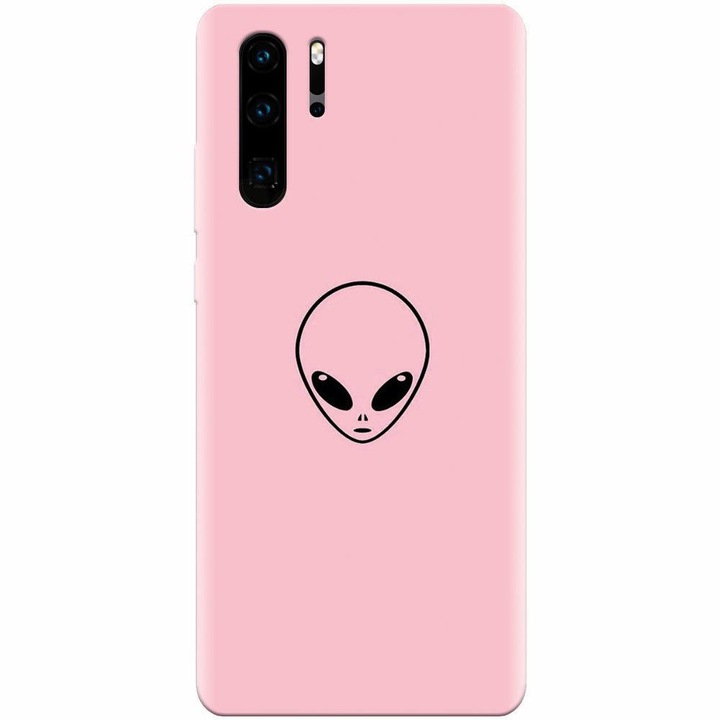 Szilikon tok Huawei P30 Pro-hoz, Pink Alien