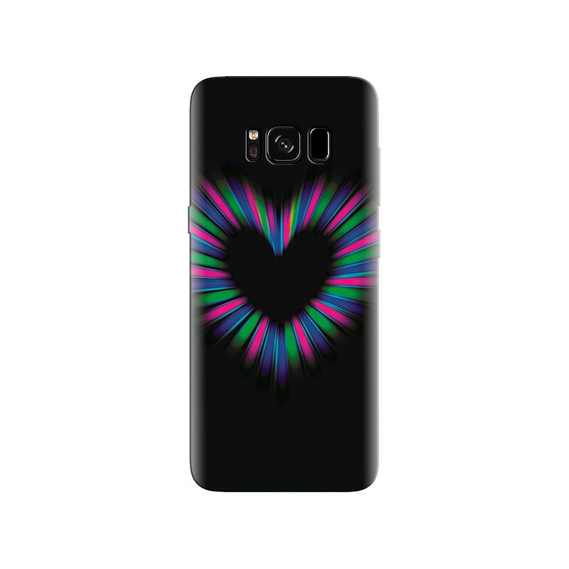 Husa Samsung S8 Plus Amazing Lighting Heart With Black Background Images