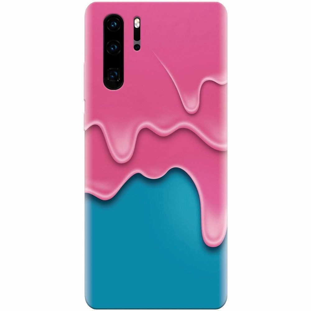 Husa silicon pentru Huawei P30 Pro, Pink Liquid Dripping