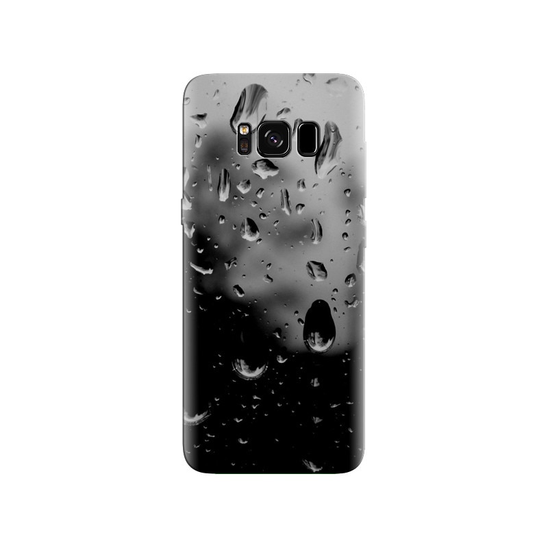 Husa Samsung S8 Plus Black And White Raindrops On Glass