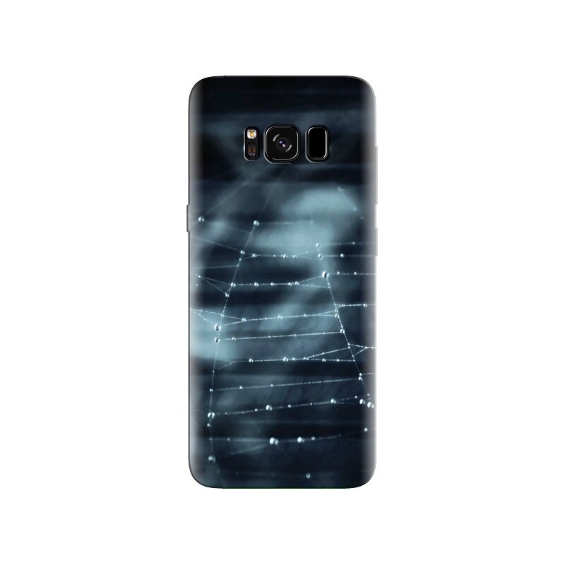 Husa Samsung S8 Black Cobweb With Dew Drops