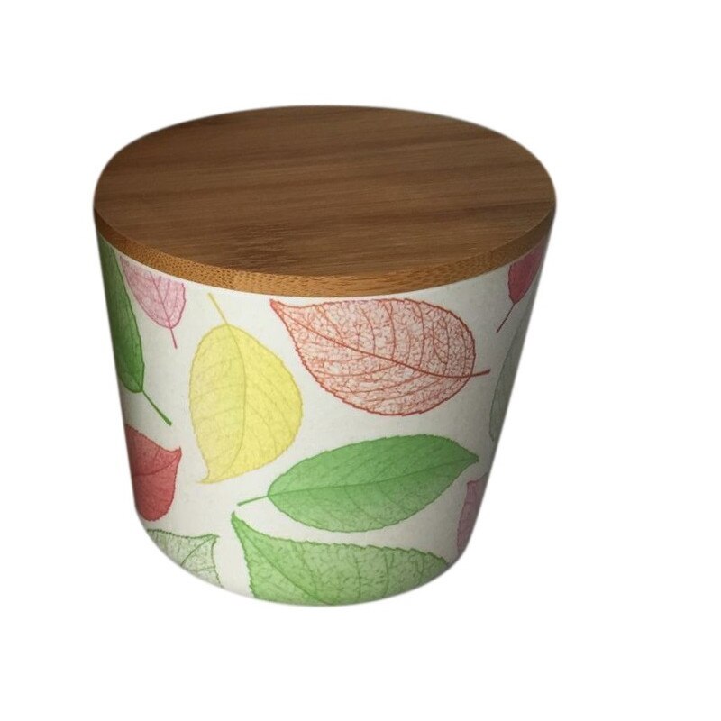 Recipient depozitare cu capac - din bambus Grunberg BM006 Verde