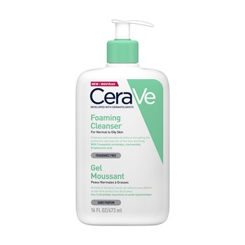 Gel de curatare spumant CeraVe pentru piele normal-mixta, 473 ml Gel de curatare spumant CeraVe pentru piele normal-mixta, 473 ml