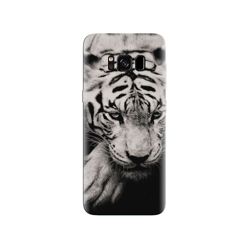 Husa Samsung S8 Black And White Tiger Awesome