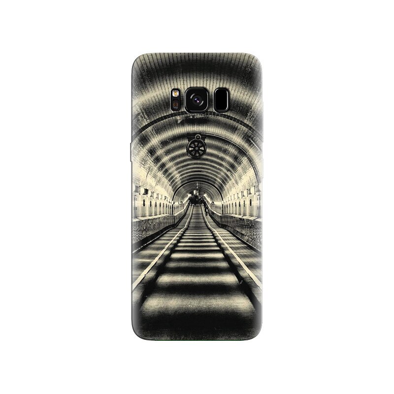 Husa Samsung S8 Black And White Railway Platform