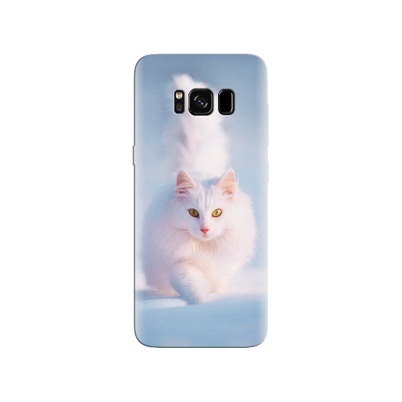 Husa Samsung S8 Beautiful White Cat Best Background