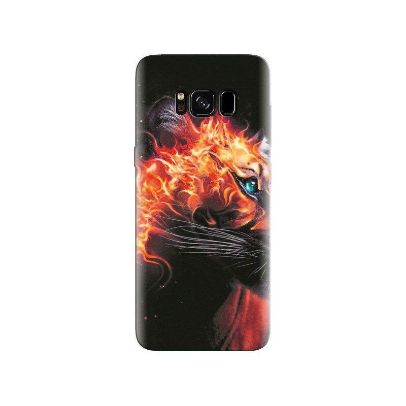 Husa Samsung S8 Plus Burning Tiger Wild Animal Unseen Hqs