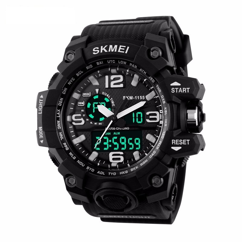 Ceas sport-casual pentru barbati Skmei Indestructible, negru