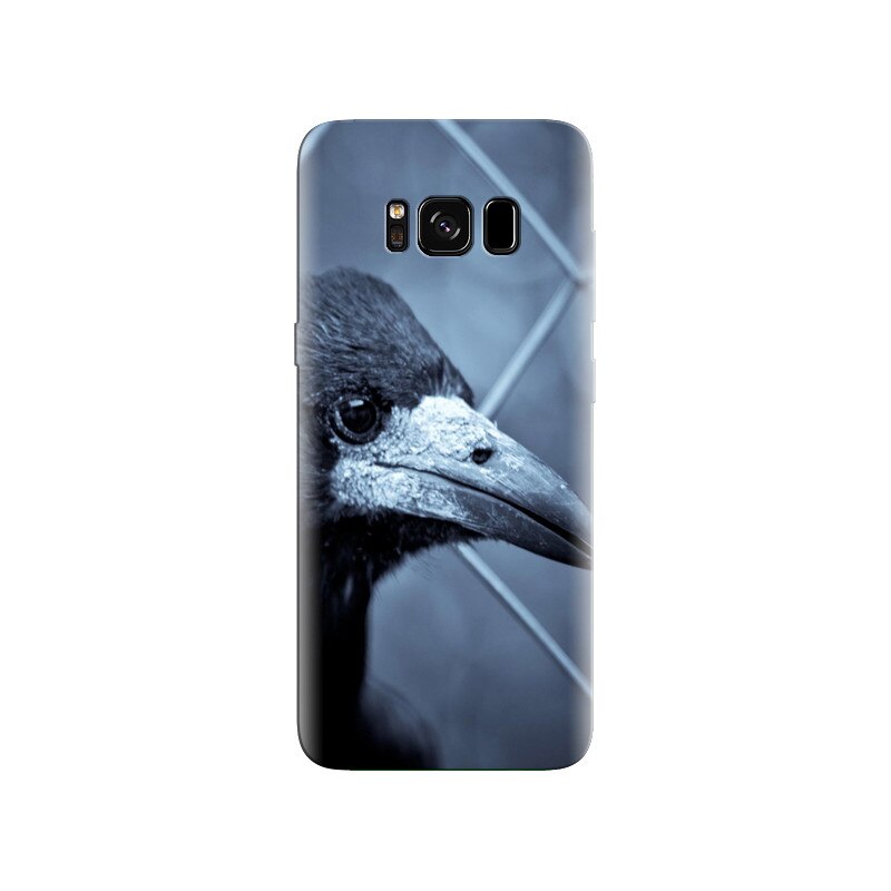 Husa Samsung S8 Black Crow Profile Dark Background