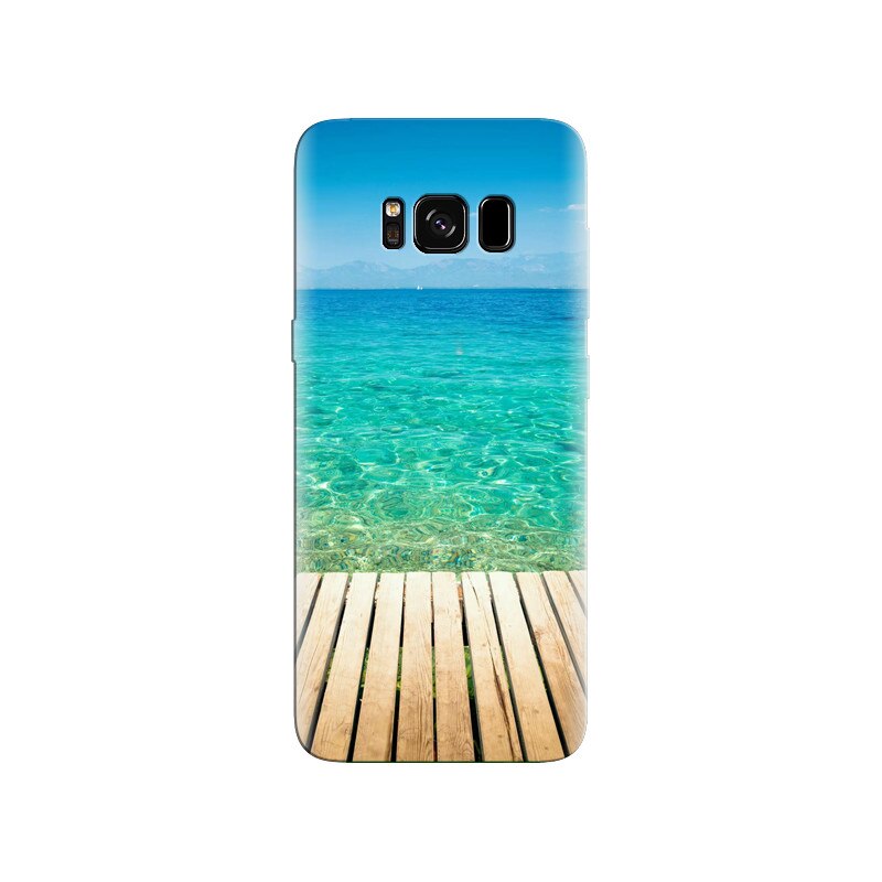 Husa Samsung S8 Clear Tropical Ocean Water Lock