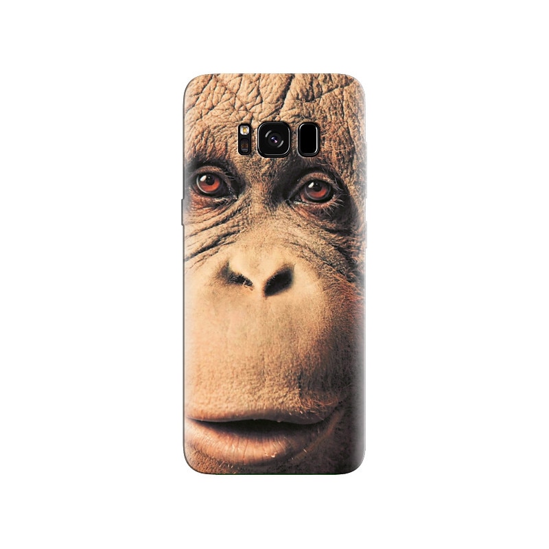 Husa Samsung S8 Chimpanzee Real Face Background