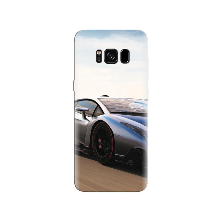Husa din silicon compatibila cu Samsung Galaxy S8 Plus - model Car Race