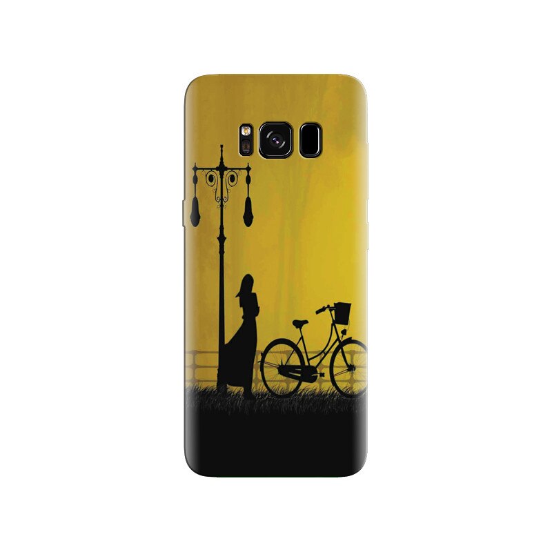 Husa Samsung S8 Plus Girl With Cycle At Evening High Definition Photos