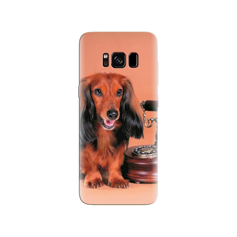 Husa Samsung S8 Plus Dog With Phone