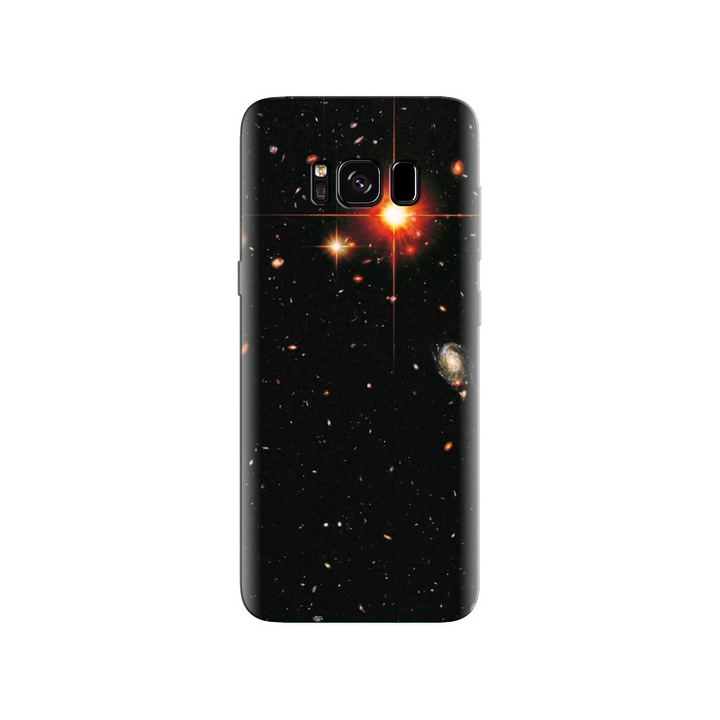 Силиконов калъф, съвместим с Samsung Galaxy S8 - модел Galaxy Background