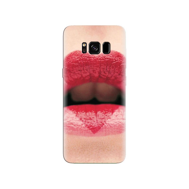 Husa Samsung S8 Plus Girls Hot Strawberry Lipstick Background