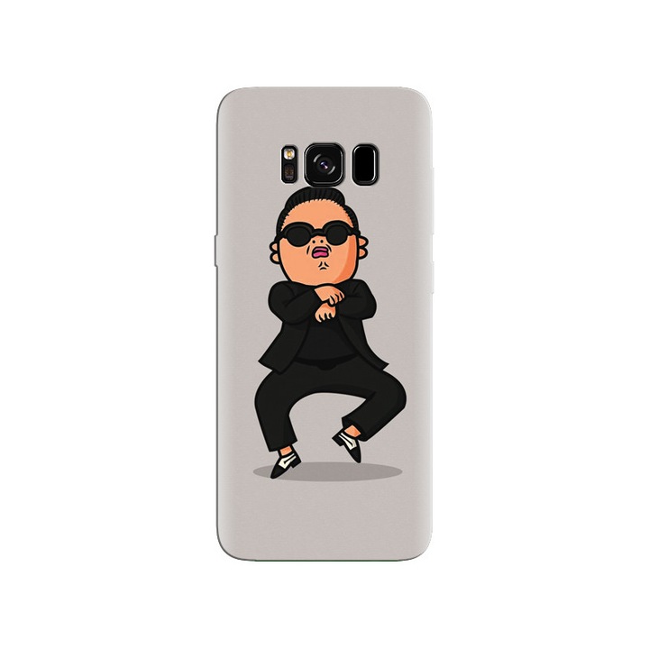 Силиконов калъф, съвместим с модел Samsung Galaxy S8 Plus - Gangnam Style Cartoon High Quality