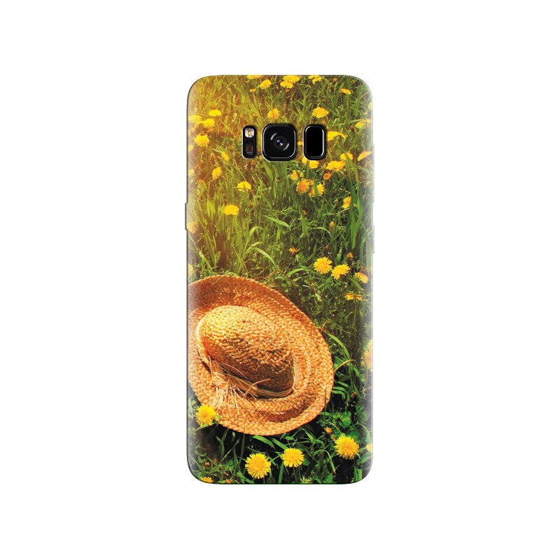 Husa Samsung S8 Hat On Green Grass And Yellow Dandelions