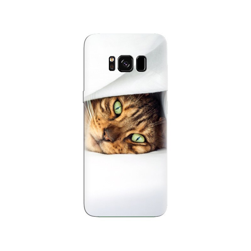 Husa Samsung S8 Plus Green Eyes Cat In Bed