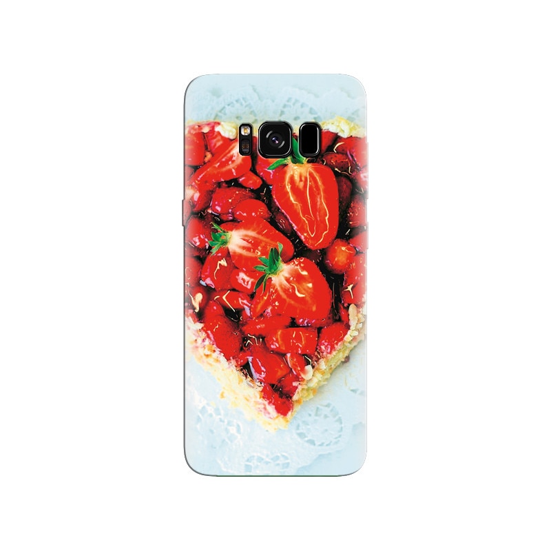 Husa Samsung S8 Plus Heart Cake With Strawberries Hd Pics