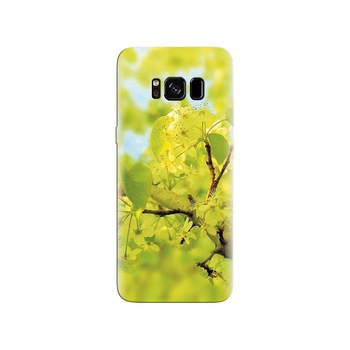Husa Samsung S8 Green Flower With Leaf Hd Husa Samsung S8 Green Flower With Leaf Hd