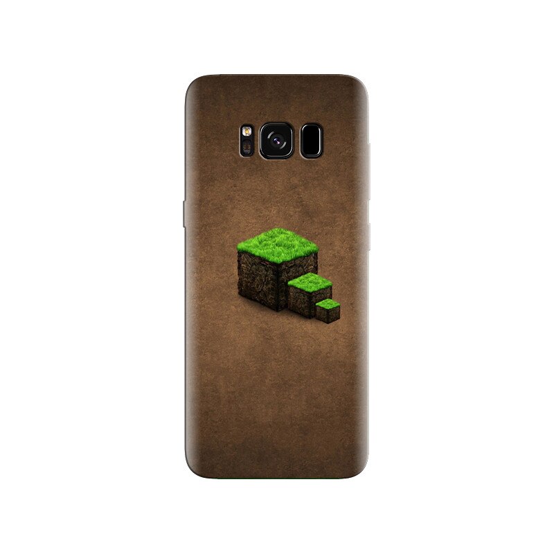 Husa Samsung S8 Green Grass Cube Steps