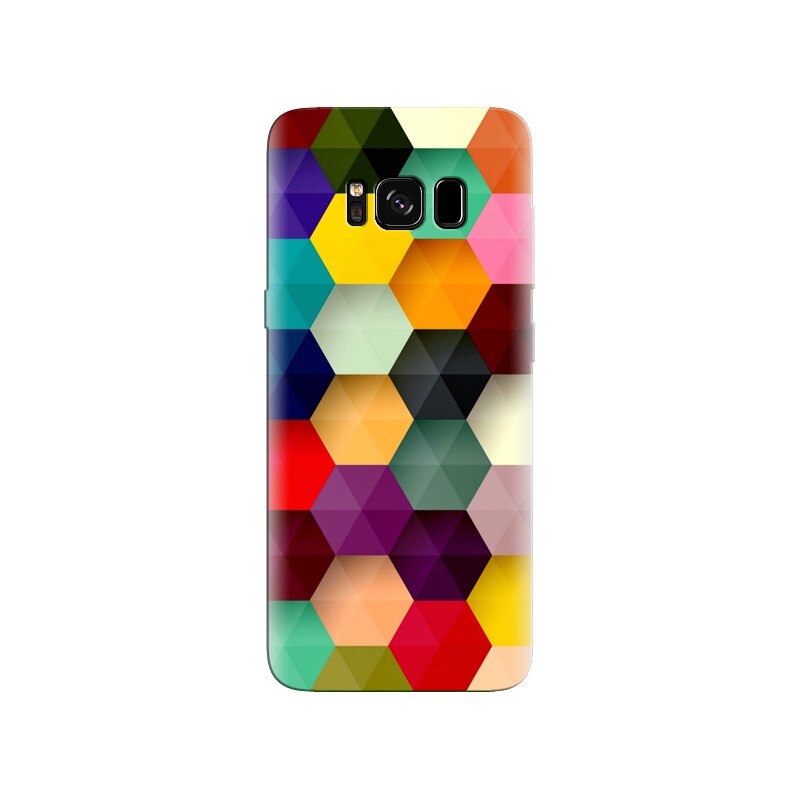 Husa Samsung S8 Plus Hexagon Colorful Abstract