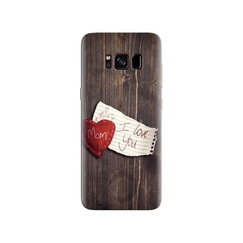 Husa Samsung S8 I Love You Mom Wood Background