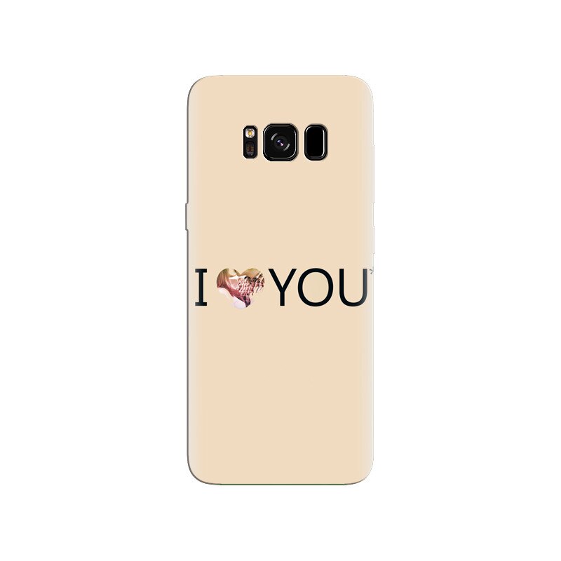 Husa Samsung S8 Plus I Love You Typography Pink Heart