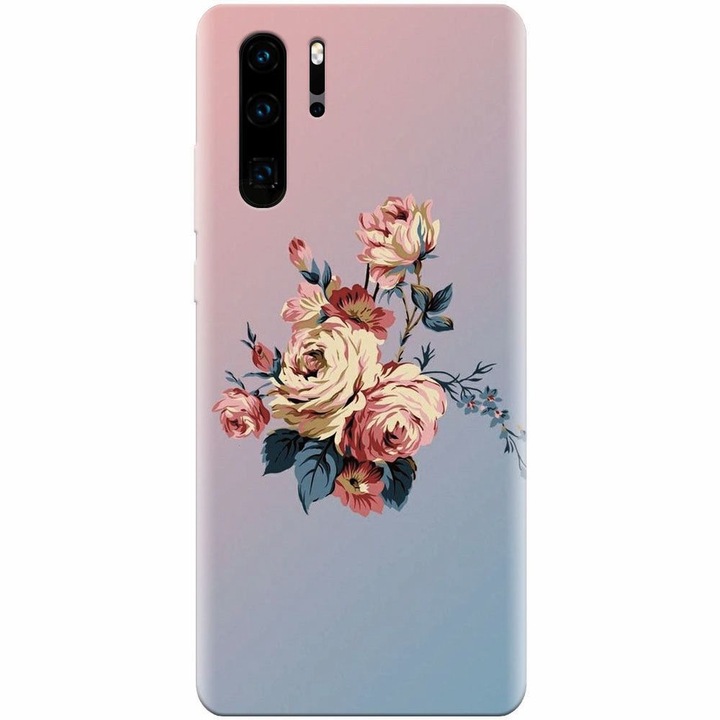 Силиконов калъф за Huawei P30 Pro, Roses