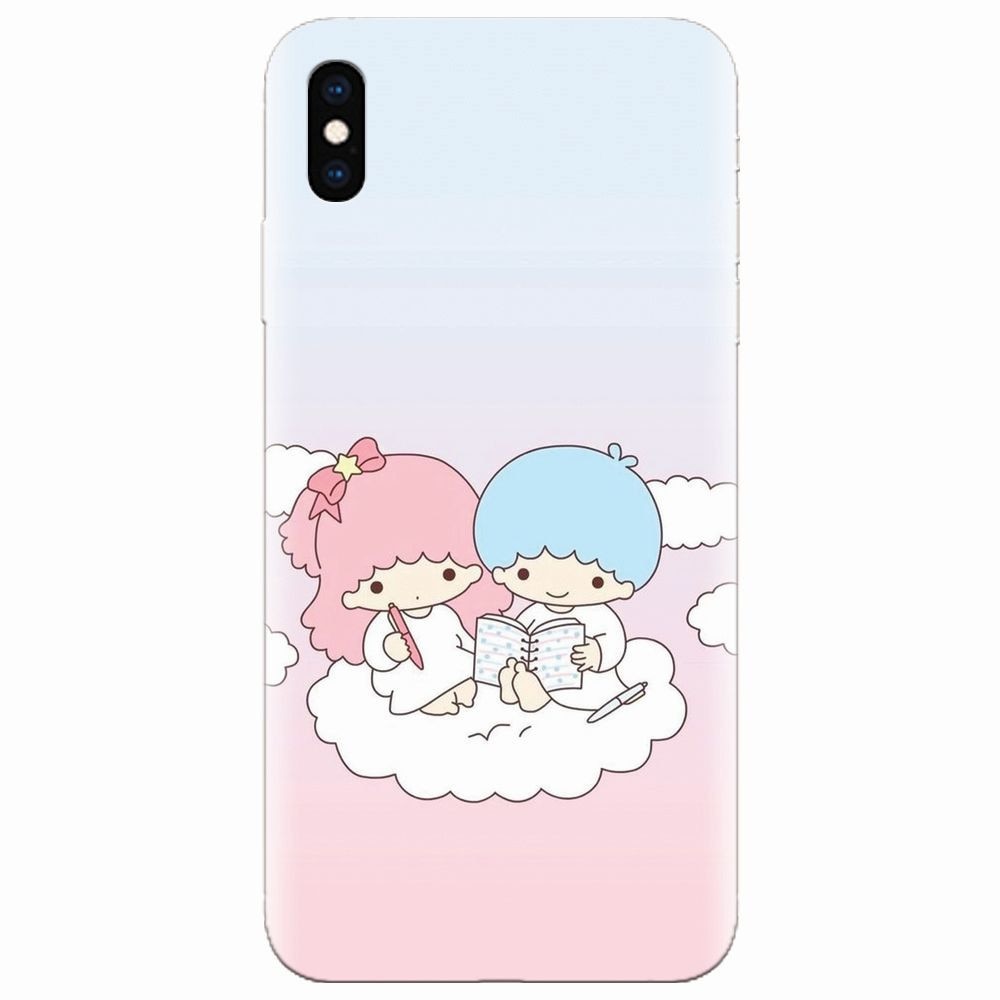 Husa silicon pentru Apple Iphone XS Max, Little Twins On Cloud