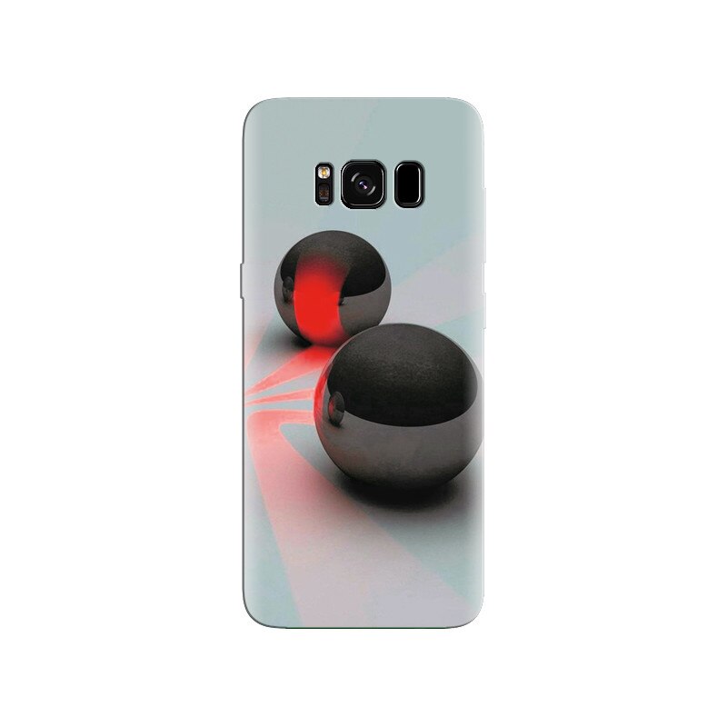 Husa Samsung S8 Plus Lighting Black And Red Balls Nice