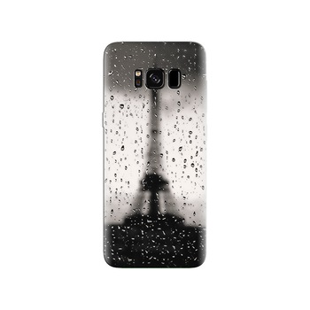 Husa Samsung S8 Iphones Of Black And White Eiffel Tower With Water Drops Husa Samsung S8 Iphones Of Black And White Eiffel Tower With Water Drops