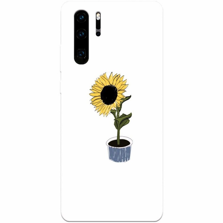 Силиконов кейс съвместим с Huawei P30 Pro, Sun Flower