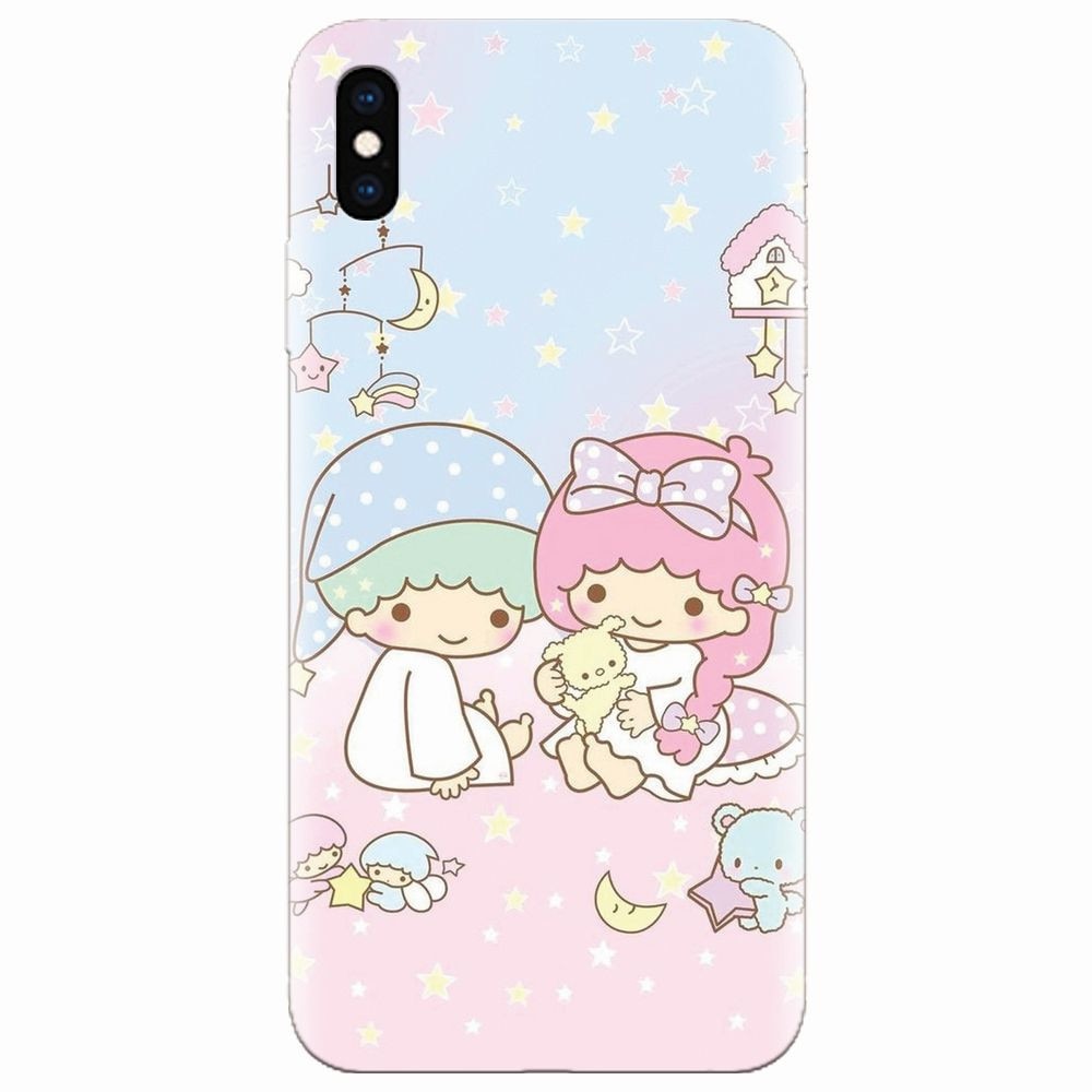 Husa silicon pentru Apple Iphone XS Max, Little Twins