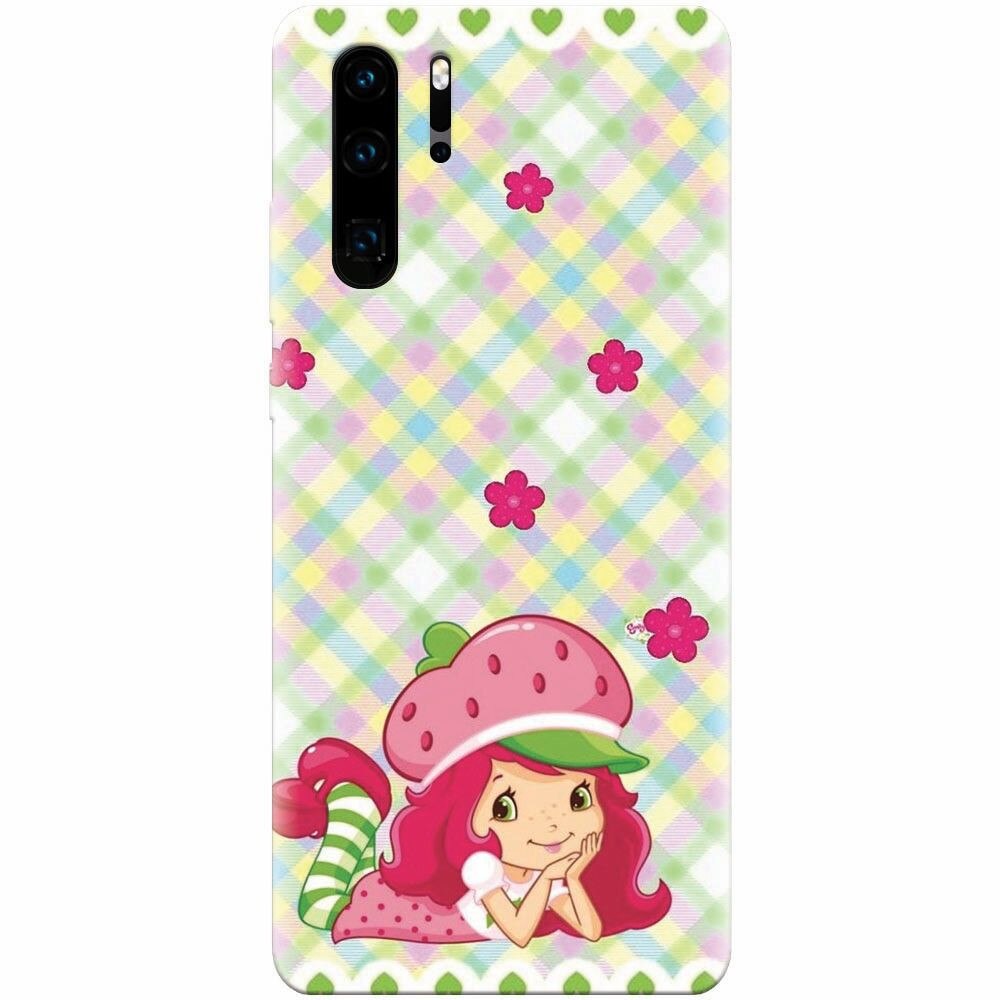 Husa silicon pentru Huawei P30 Pro, Strawberry Girl