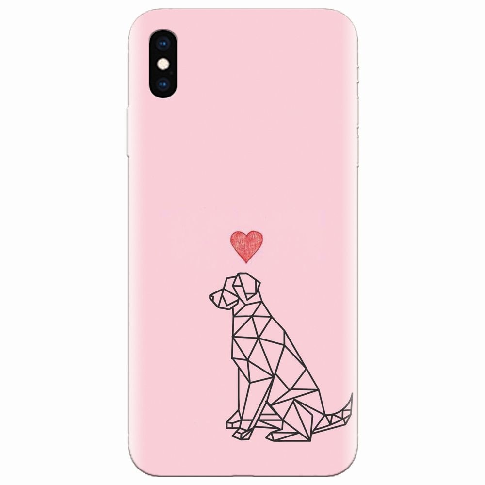 Husa silicon pentru Apple Iphone XS Max, Love Dog
