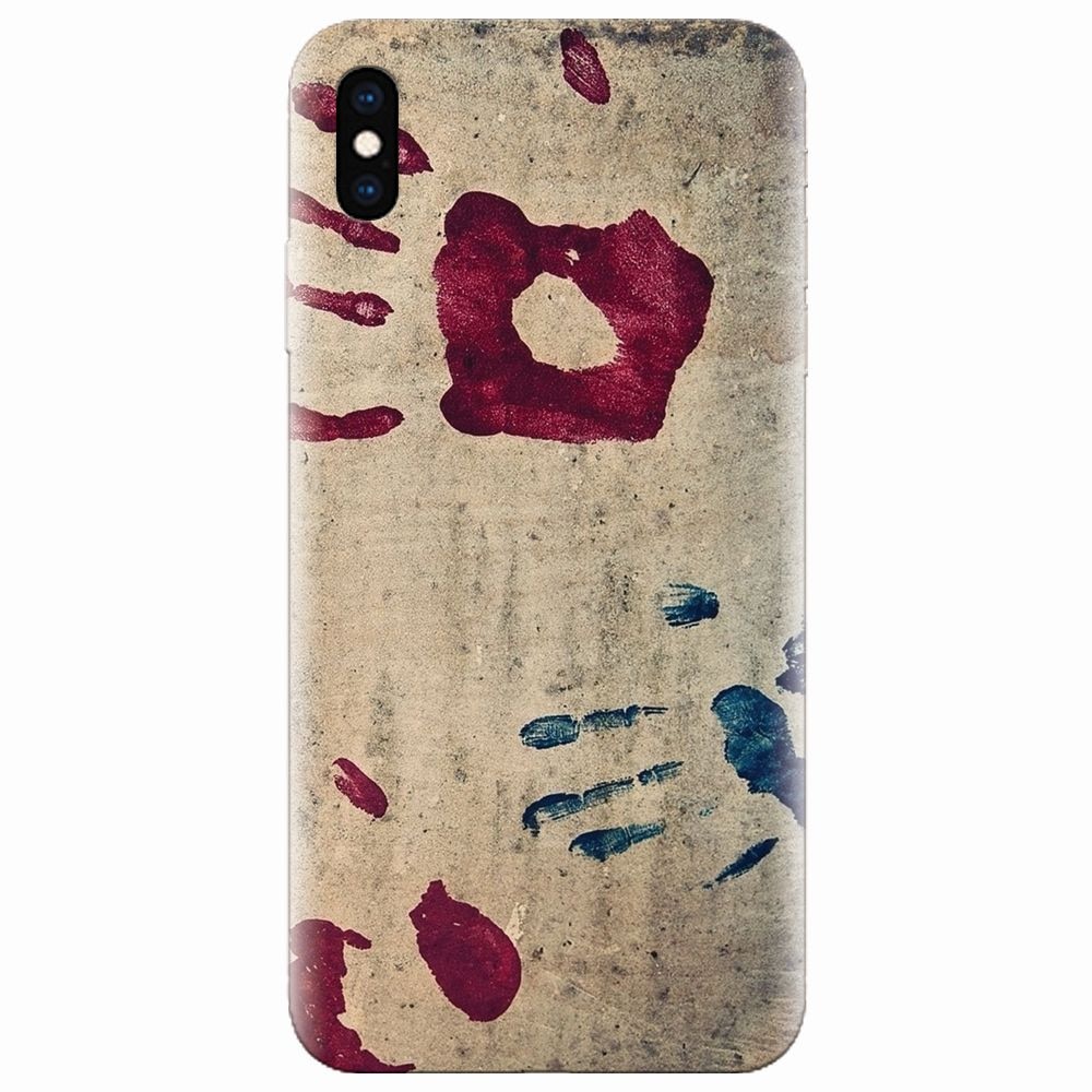 Husa silicon pentru Apple Iphone XS Max, Handprints