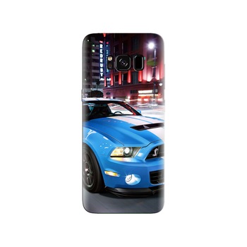 Husa Samsung S8 Light Blued Shelby Sport Car Husa Samsung S8 Light Blued Shelby Sport Car